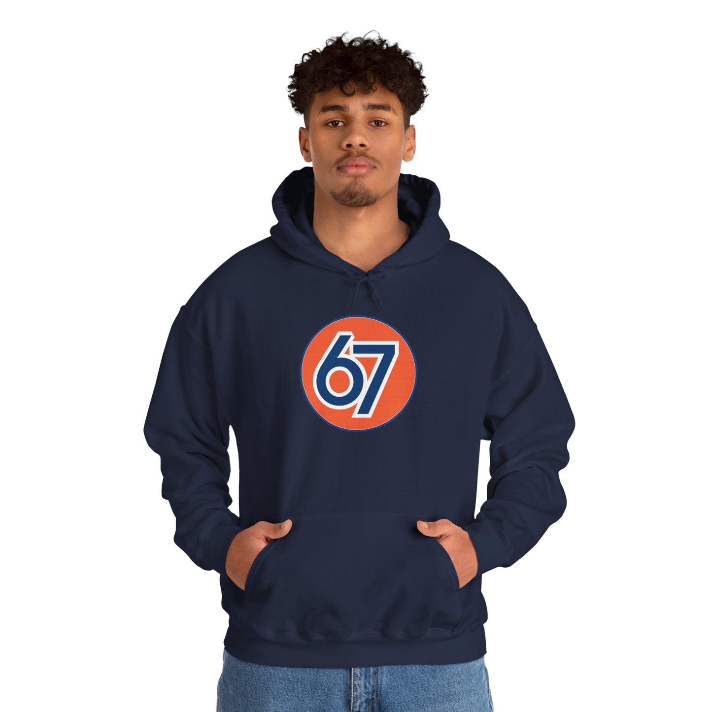 Retro 67 Vintage Circle Graphic -- Unisex Hoodie