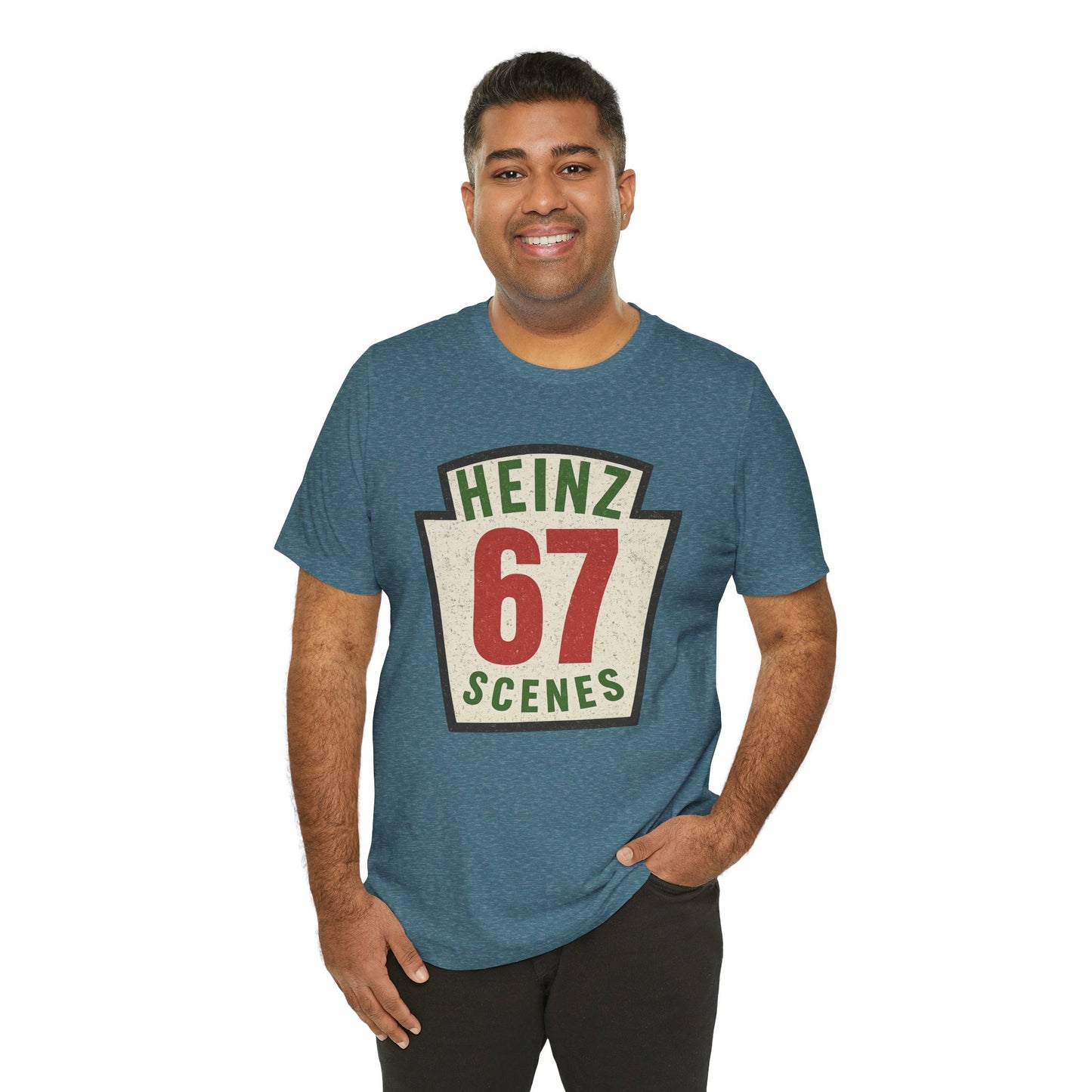 Retro Distressed Heinz 67 Scenes – Unisex Tee