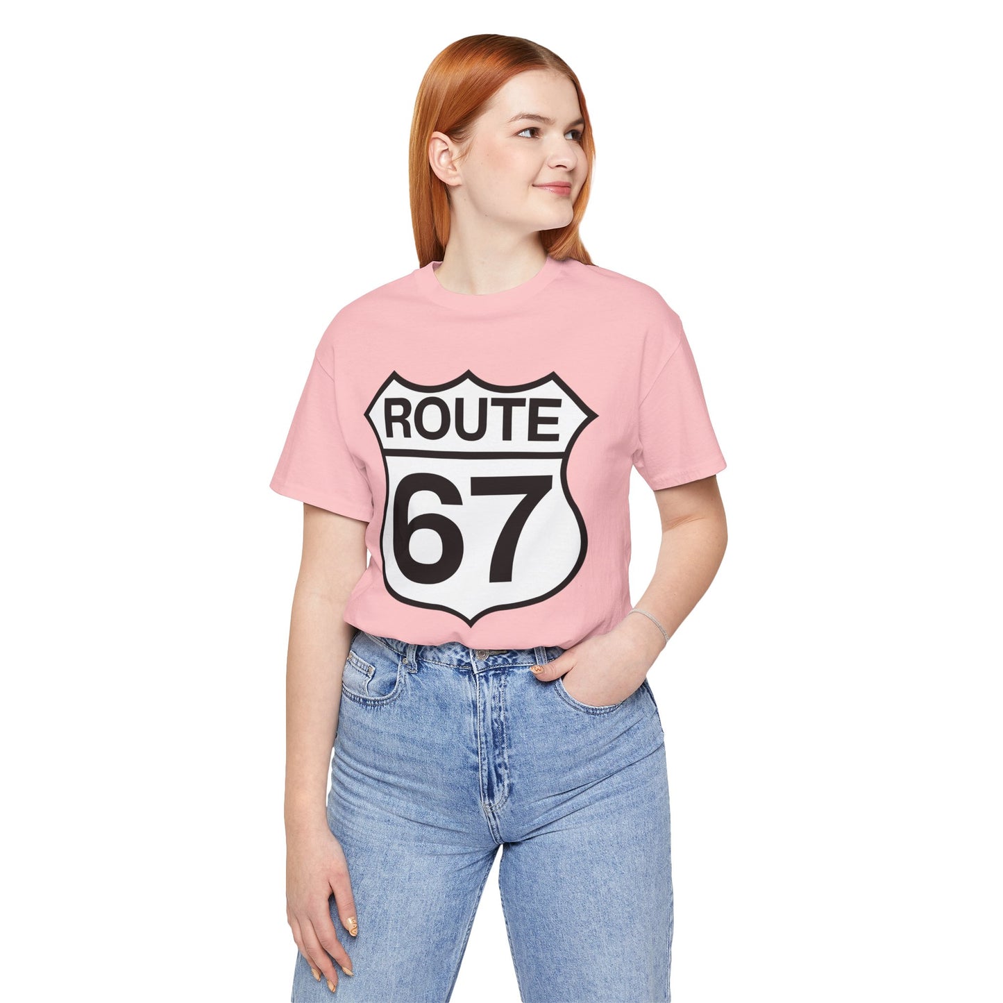 Classic Black & White Route 67 – Unisex Tee