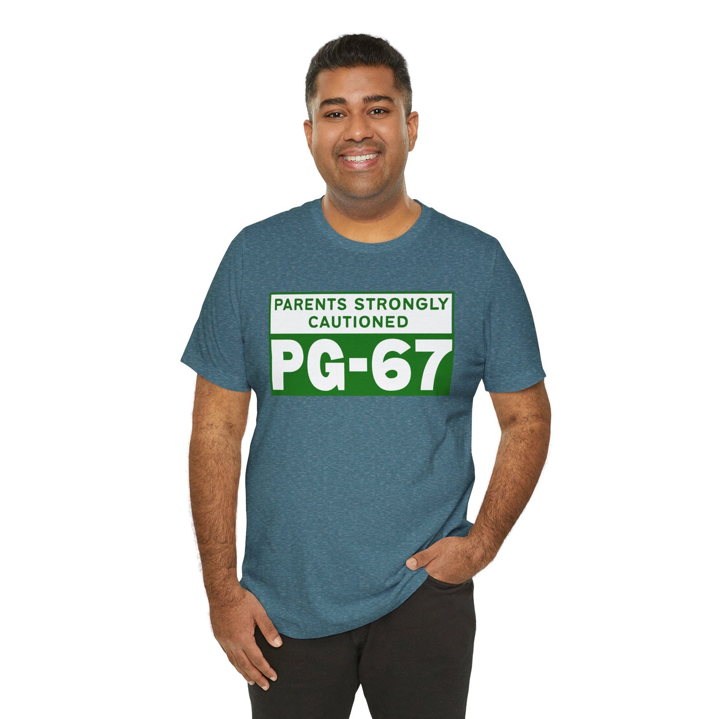 Parents Strongly Cautioned PG-67 – Unisex Tee