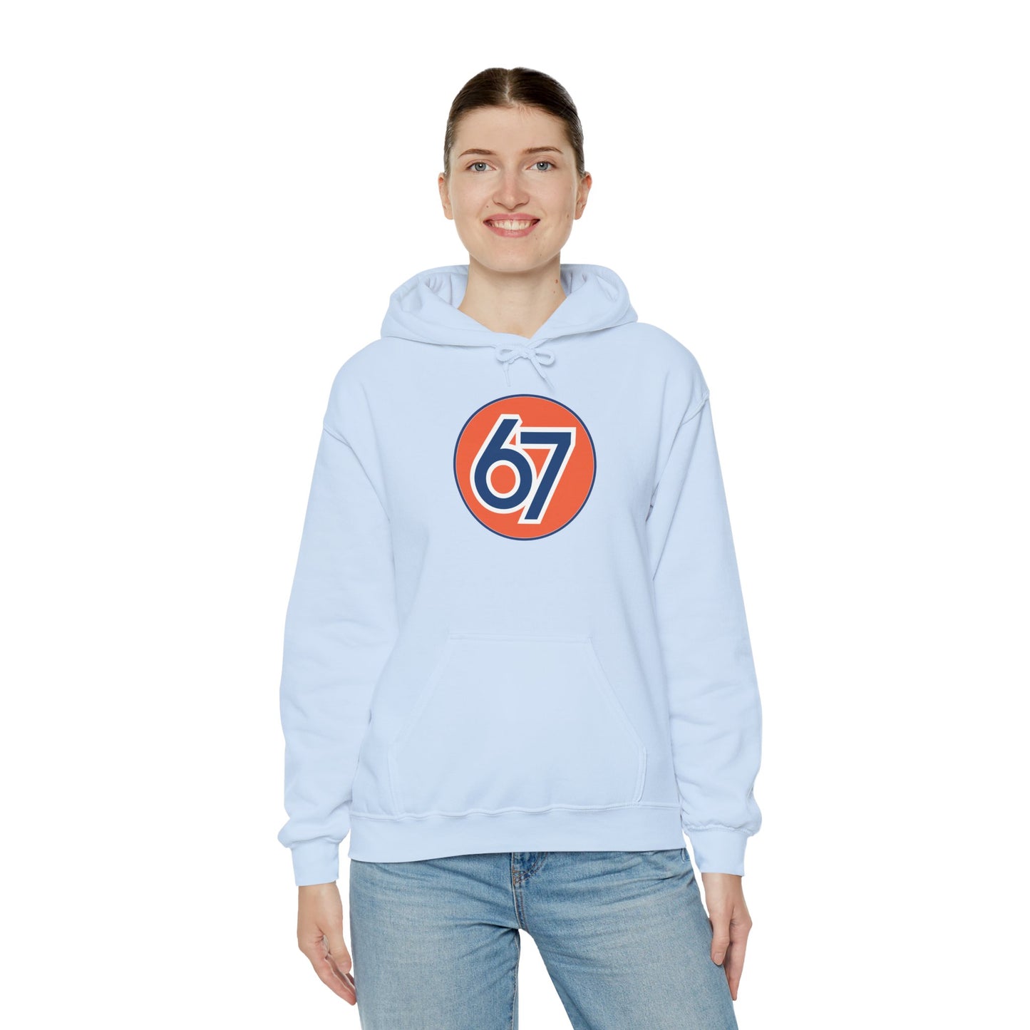 Retro 67 Vintage Circle Graphic -- Unisex Hoodie