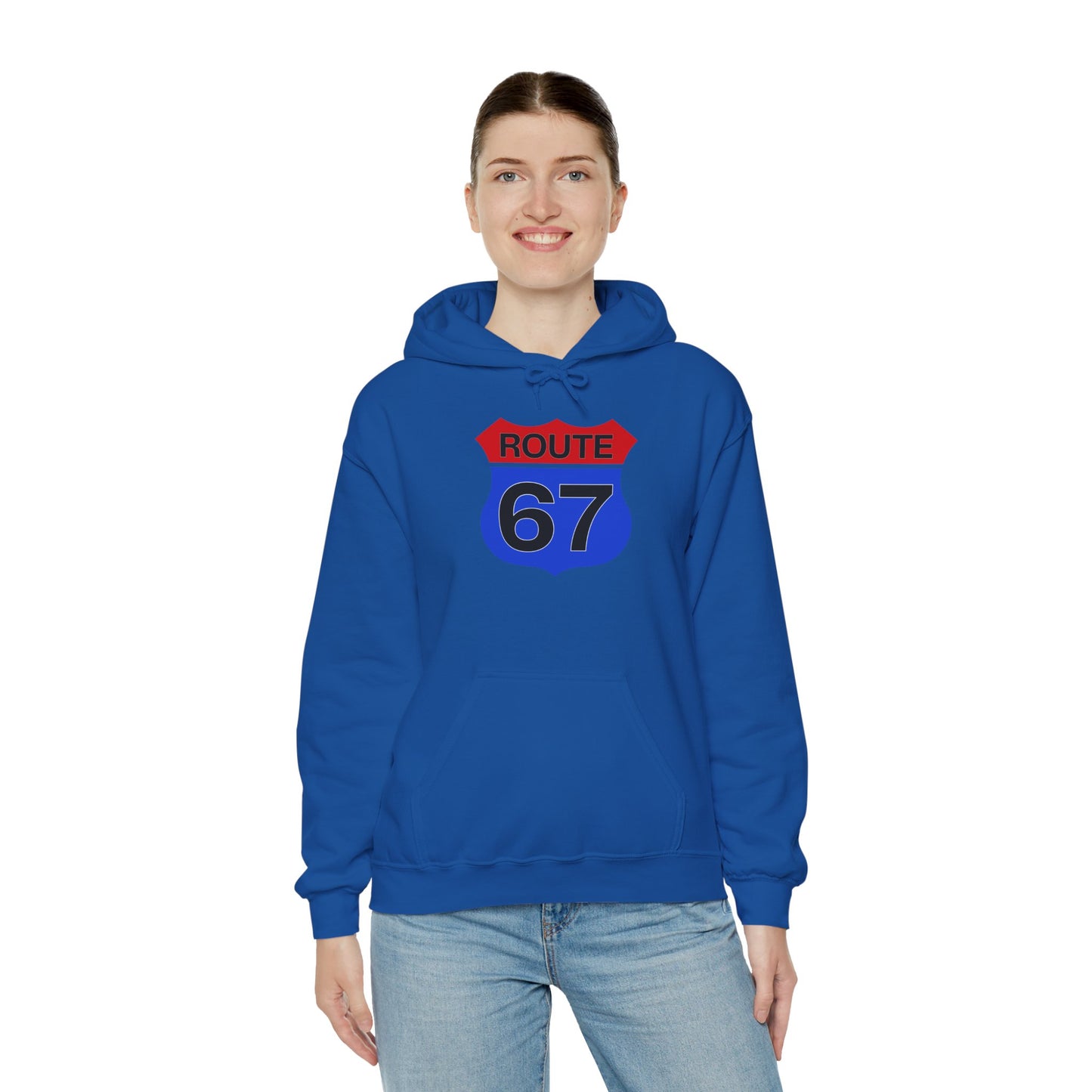 Route 67 Red & Blue Edition -- Unisex Hoodie
