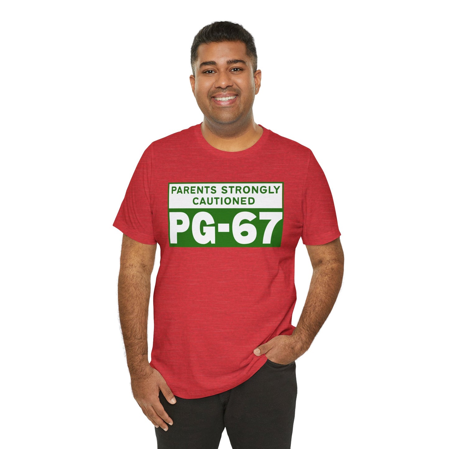 Parents Strongly Cautioned PG-67 – Unisex Tee