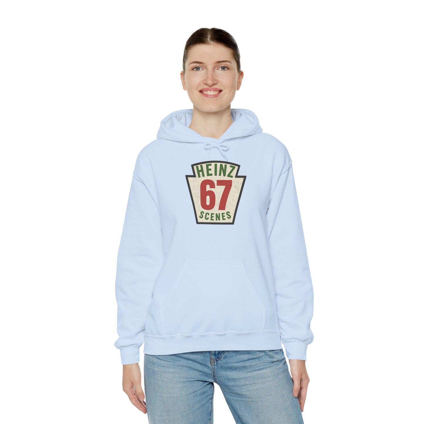 Retro Distressed Heinz 67 Scenes -- Unisex Hoodie