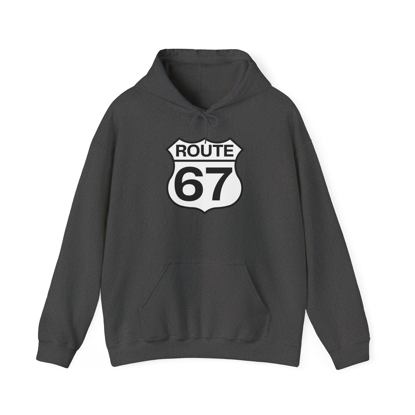 Classic Black & White Route 67 -- Unisex Hoodie