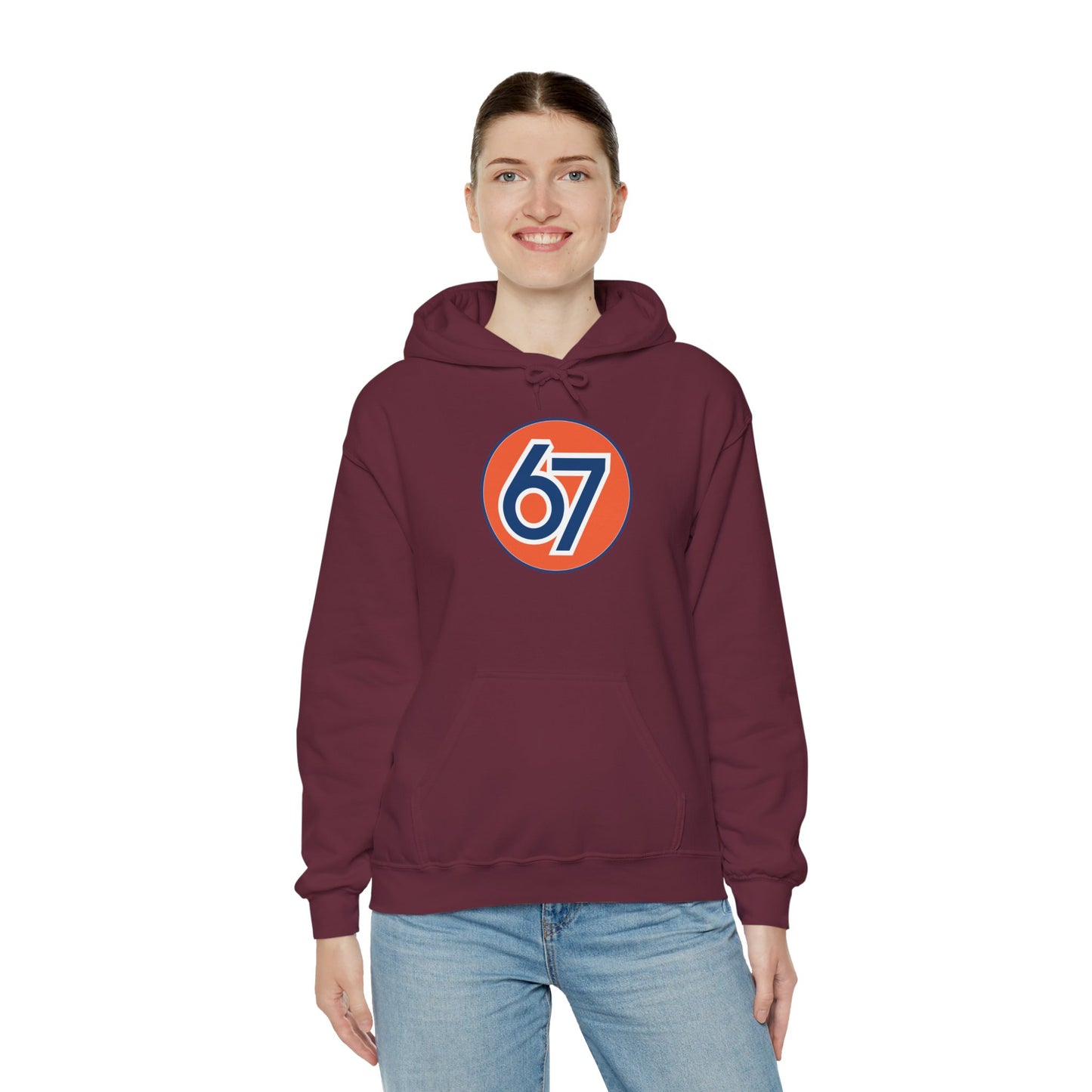 Retro 67 Vintage Circle Graphic -- Unisex Hoodie