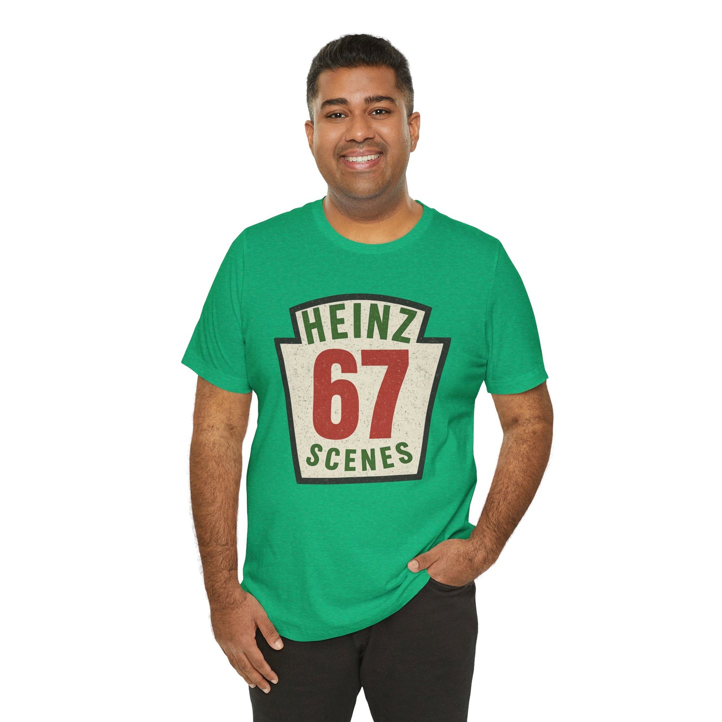 Retro Distressed Heinz 67 Scenes – Unisex Tee