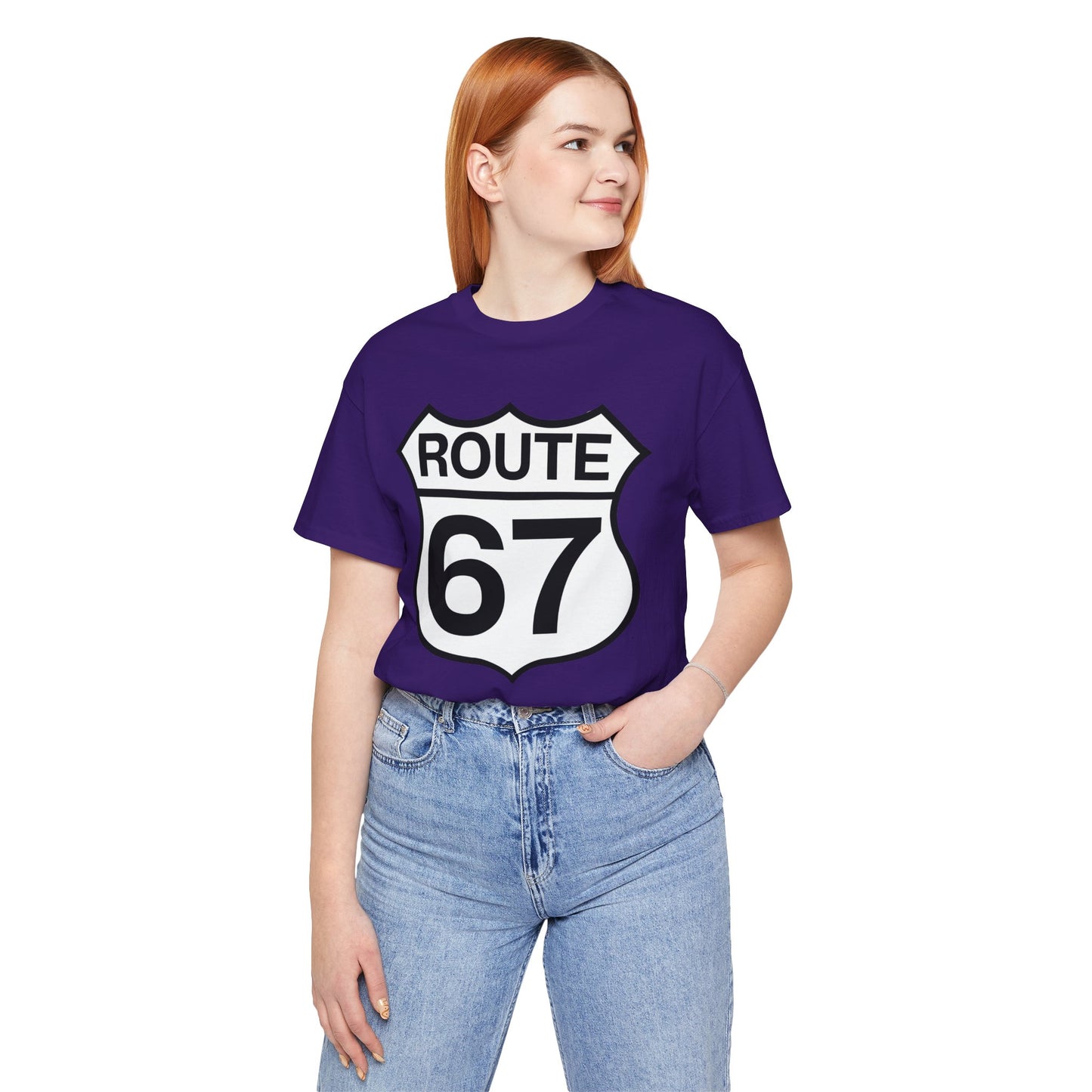 Classic Black & White Route 67 – Unisex Tee