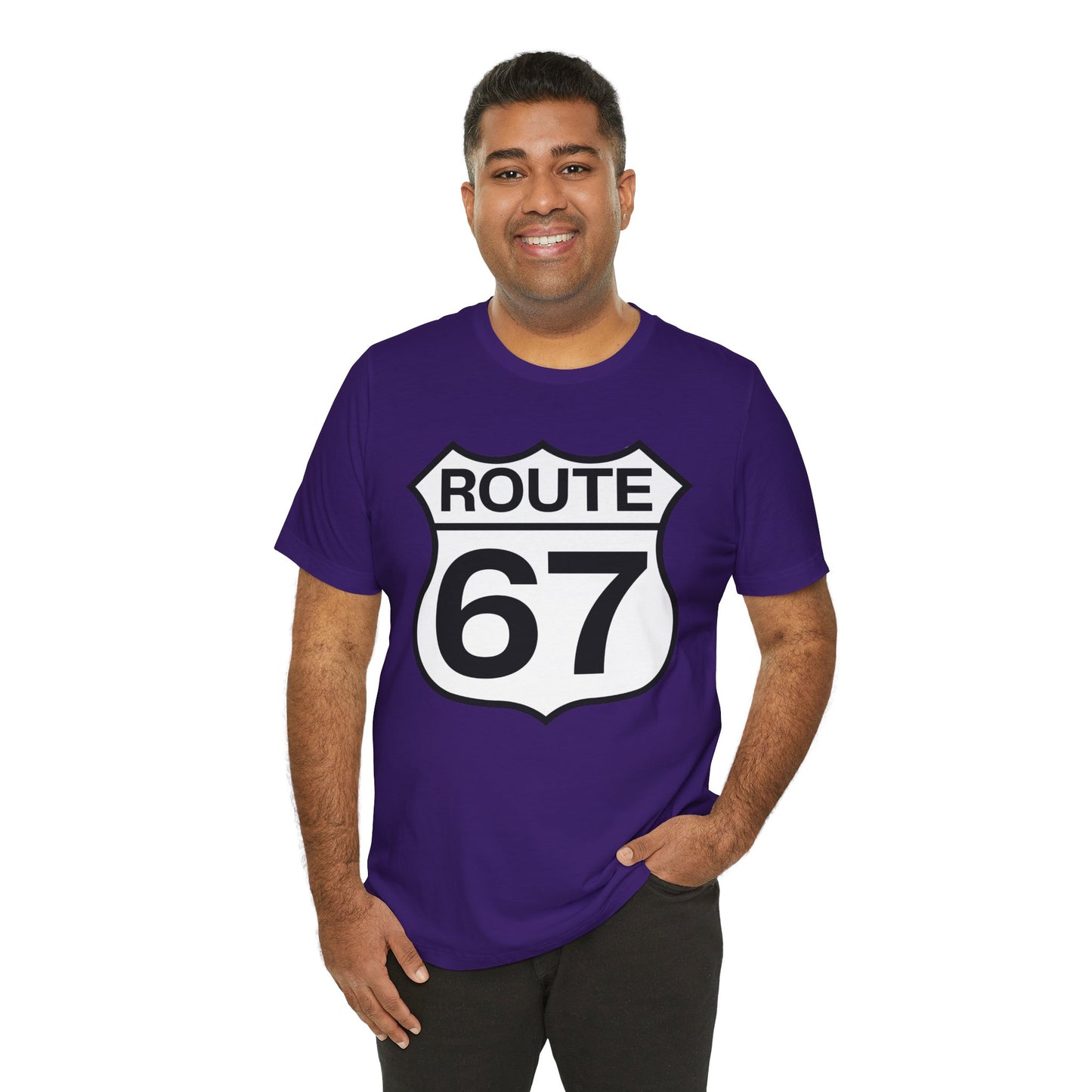 Classic Black & White Route 67 – Unisex Tee