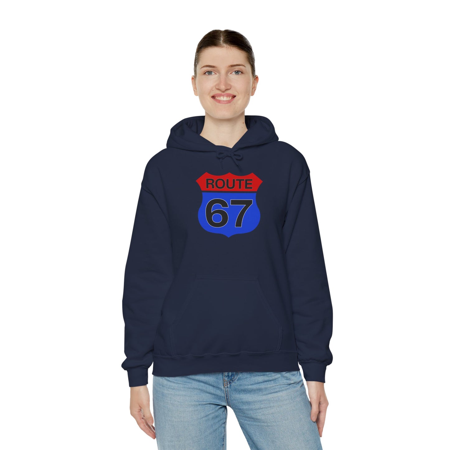 Route 67 Red & Blue Edition -- Unisex Hoodie