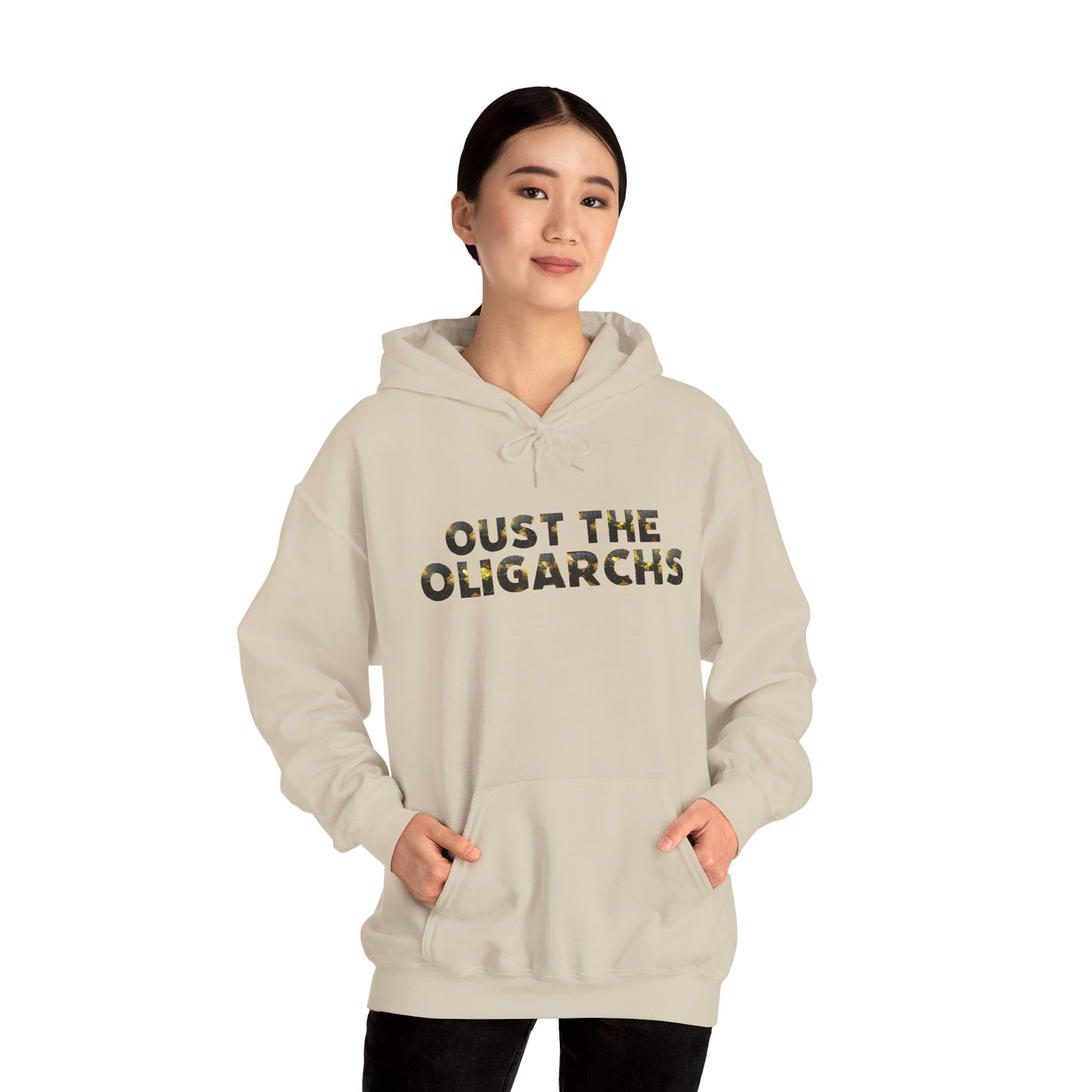 "Oust the Oligarchs" Hoodie -- Political Statement Gear