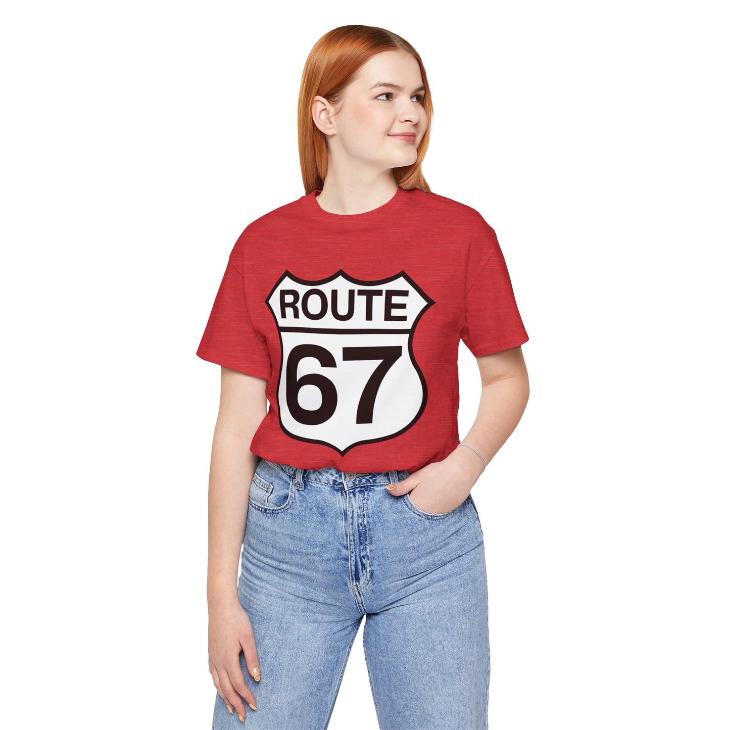 Classic Black & White Route 67 – Unisex Tee