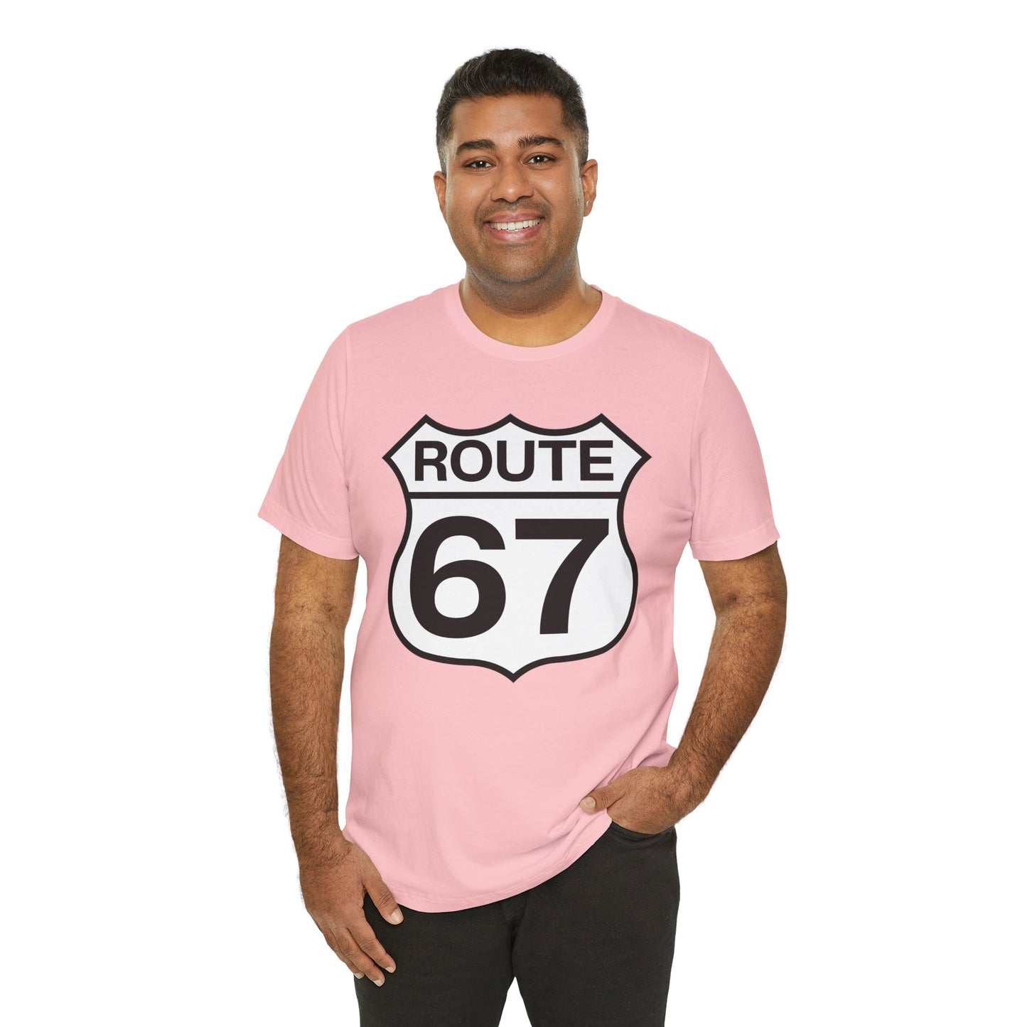 Classic Black & White Route 67 – Unisex Tee