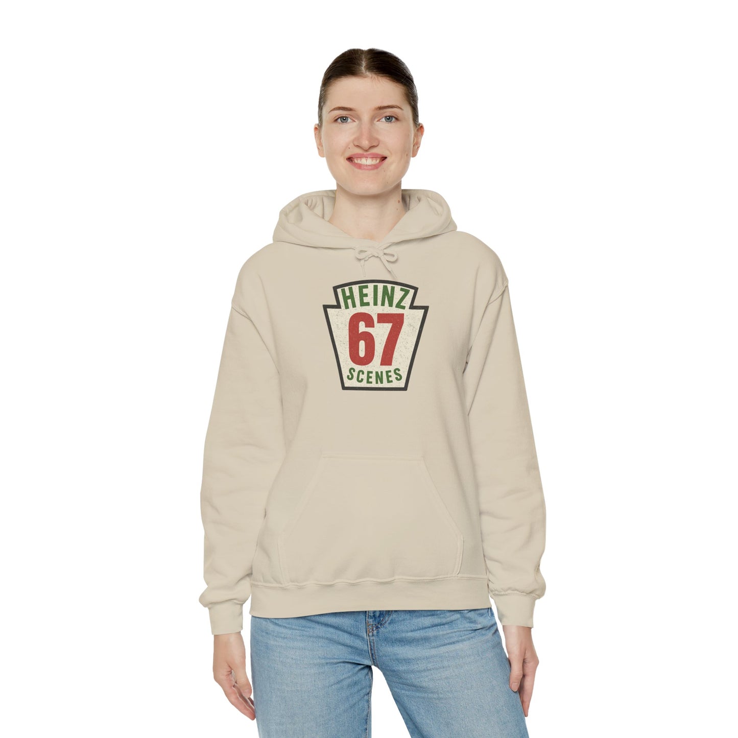 Retro Distressed Heinz 67 Scenes -- Unisex Hoodie