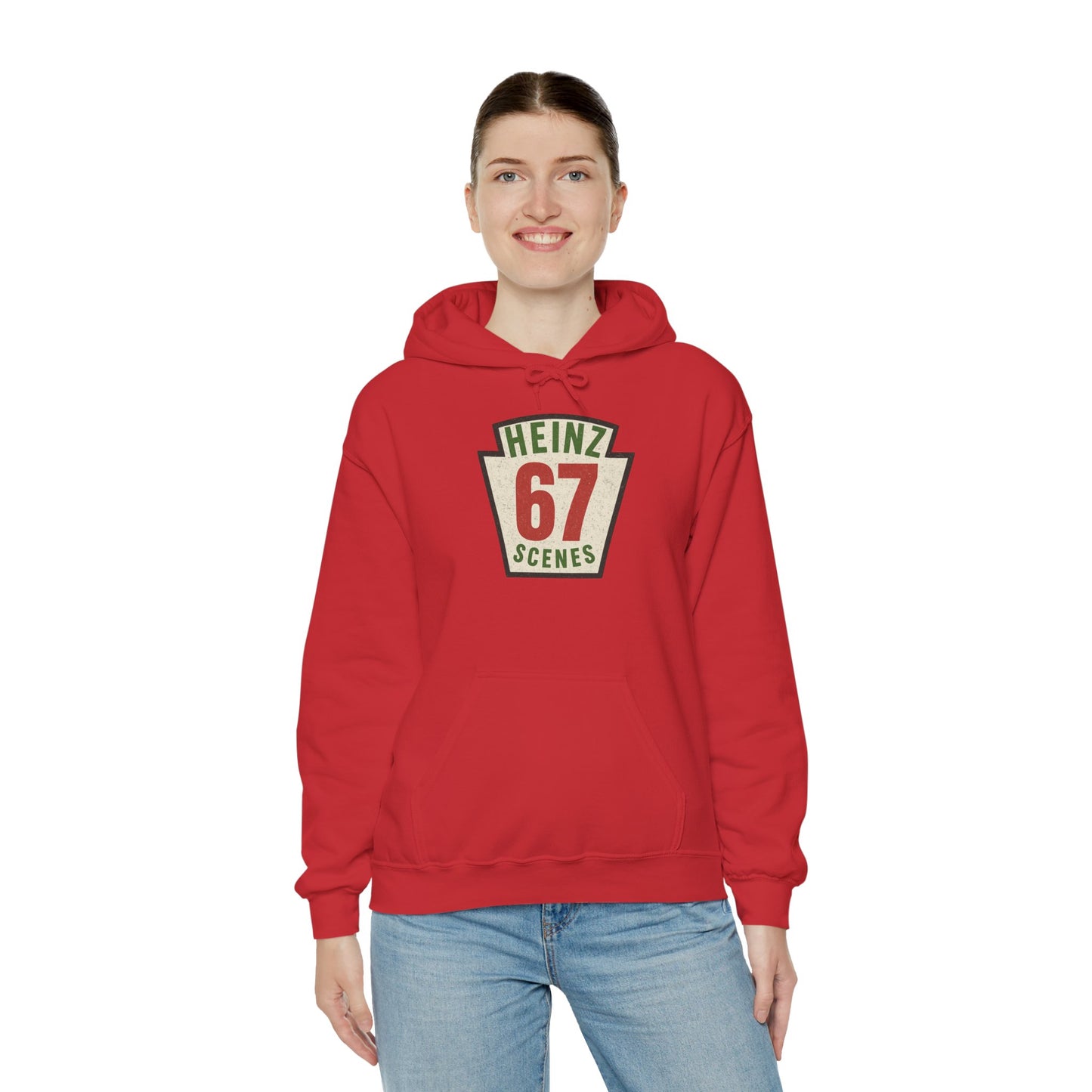 Retro Distressed Heinz 67 Scenes -- Unisex Hoodie