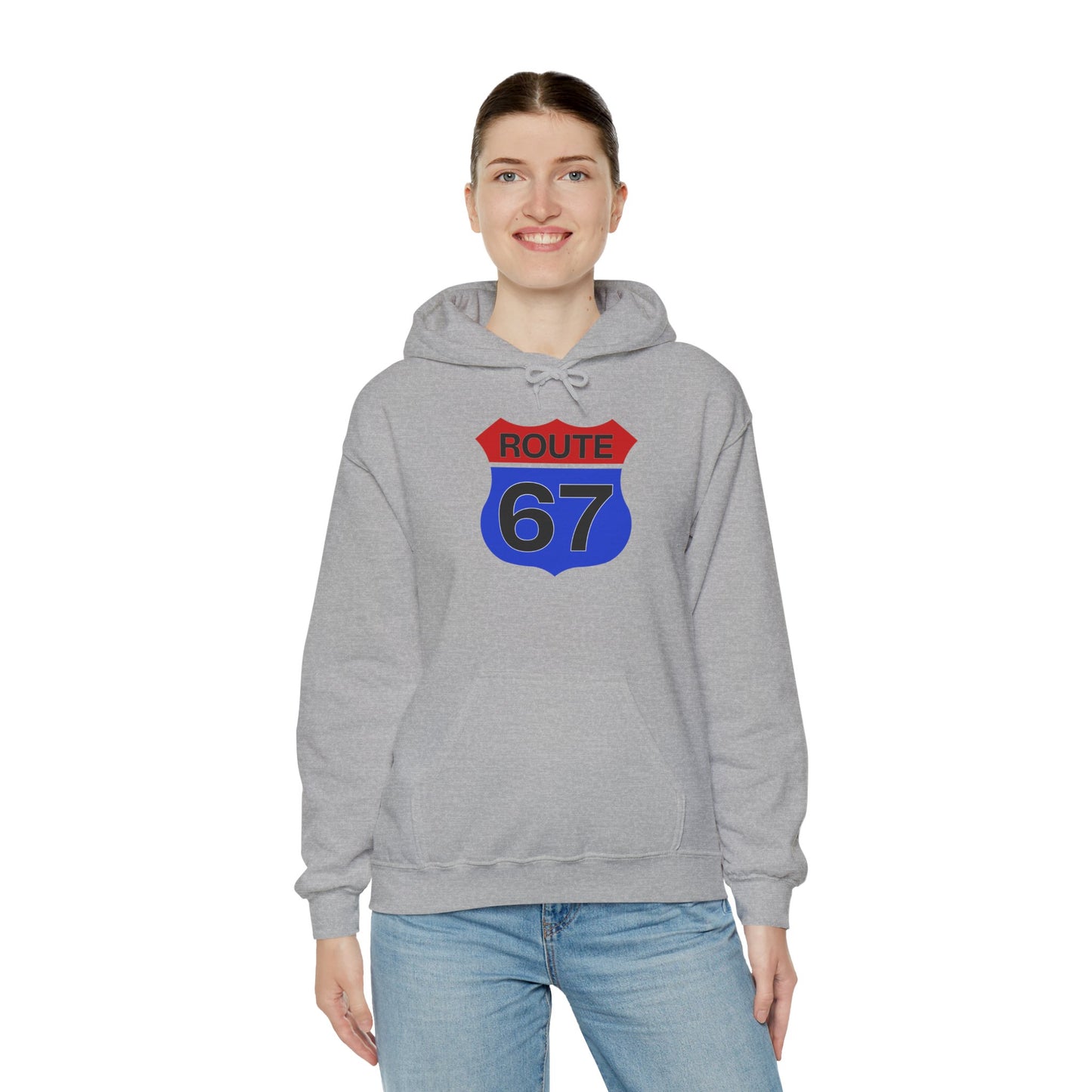 Route 67 Red & Blue Edition -- Unisex Hoodie