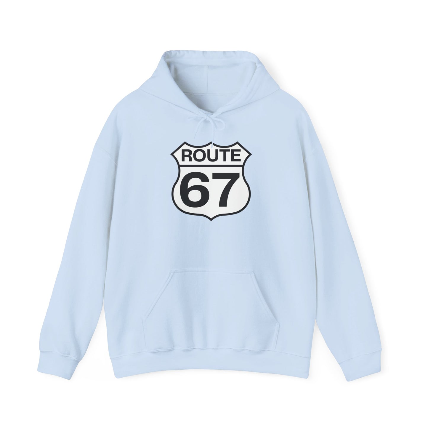 Classic Black & White Route 67 -- Unisex Hoodie