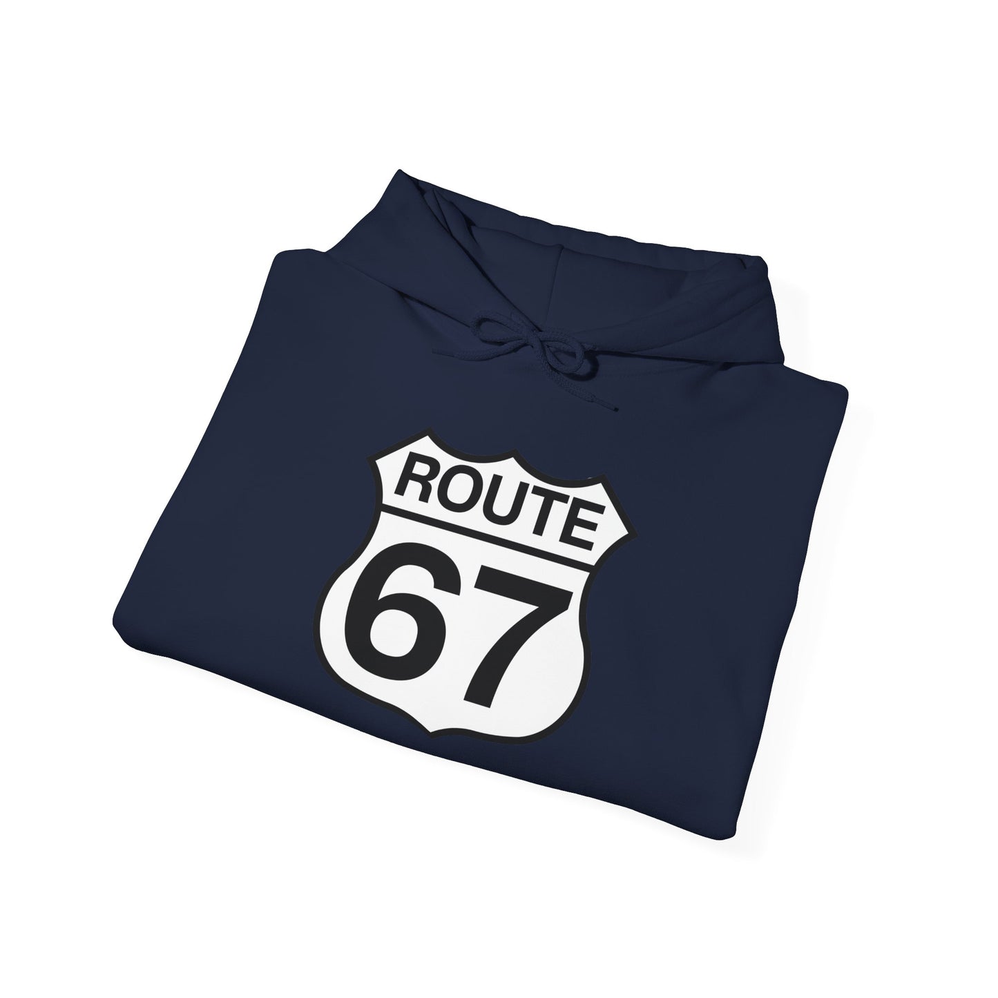 Classic Black & White Route 67 -- Unisex Hoodie