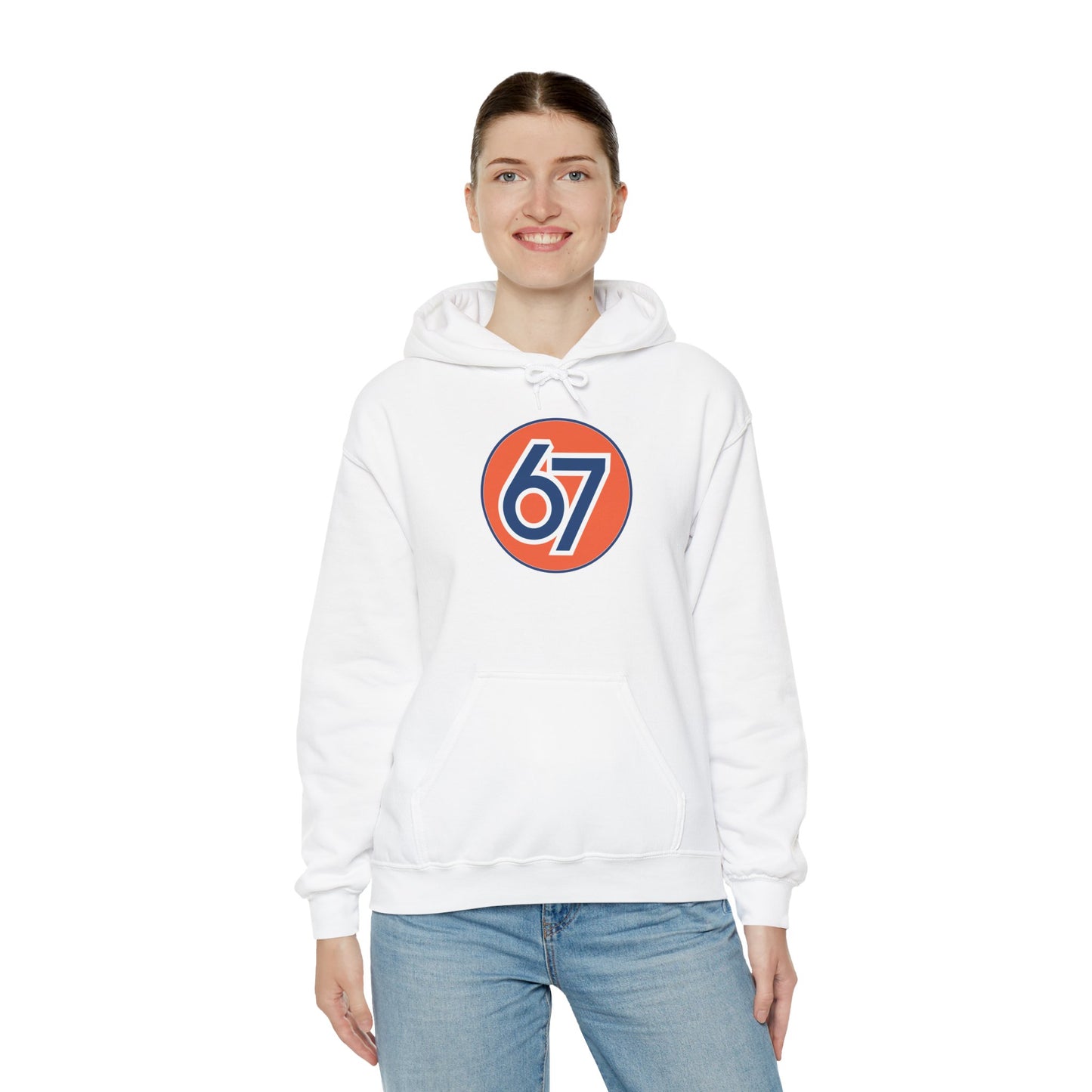 Retro 67 Vintage Circle Graphic -- Unisex Hoodie