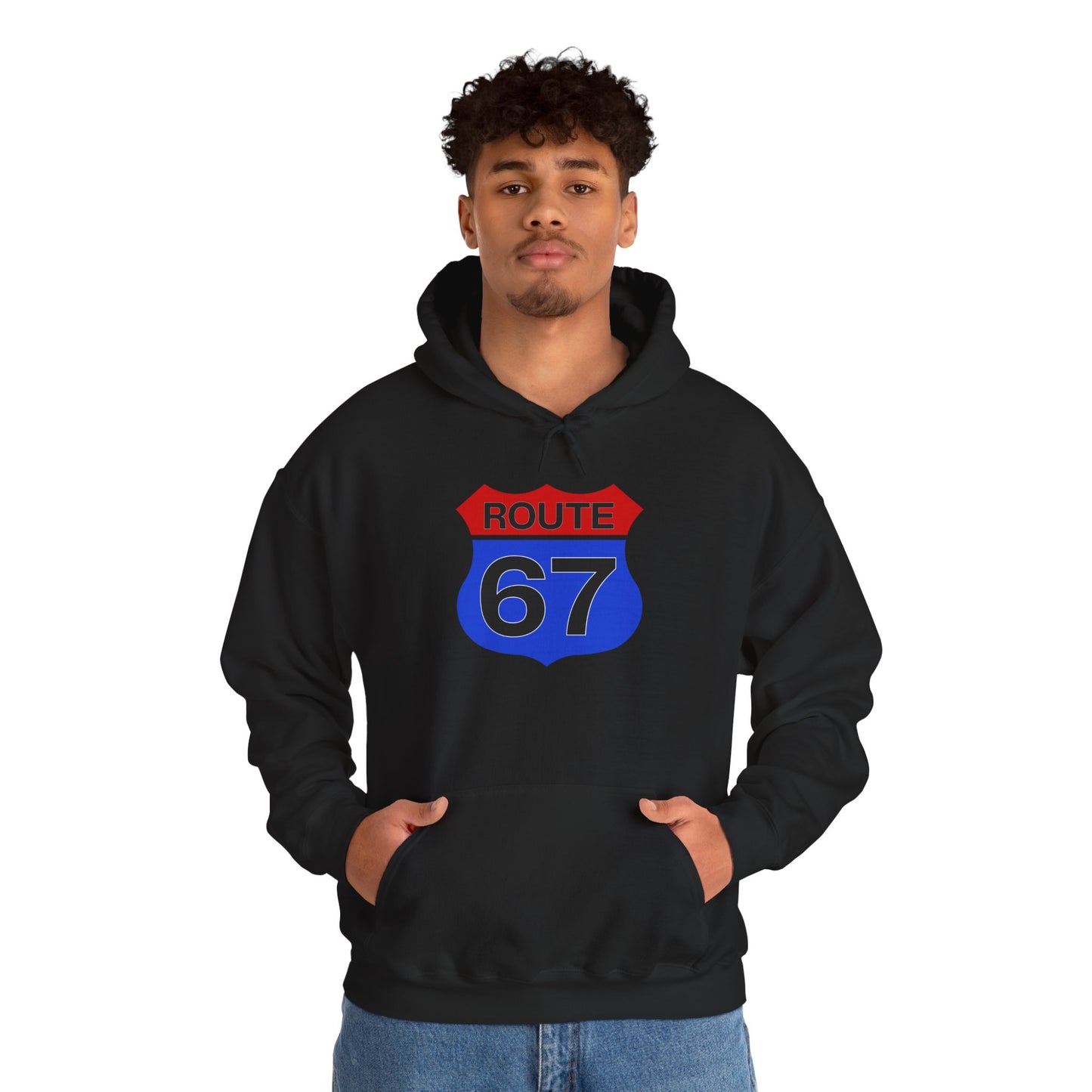 Route 67 Red & Blue Edition -- Unisex Hoodie