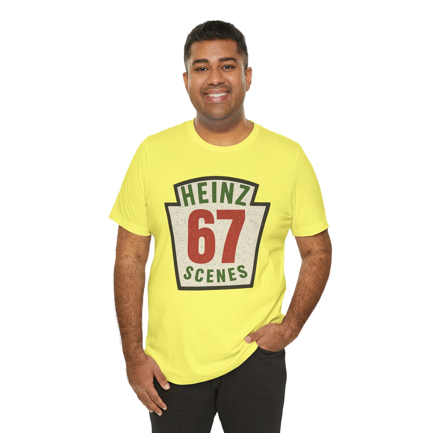 Retro Distressed Heinz 67 Scenes – Unisex Tee