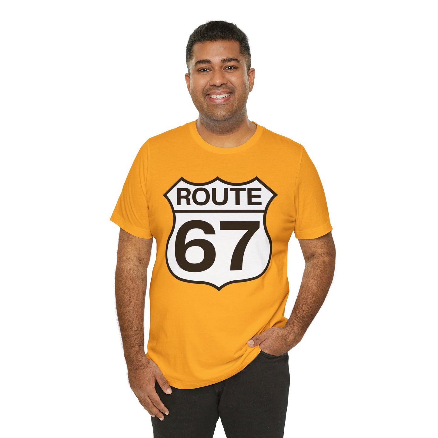 Classic Black & White Route 67 – Unisex Tee