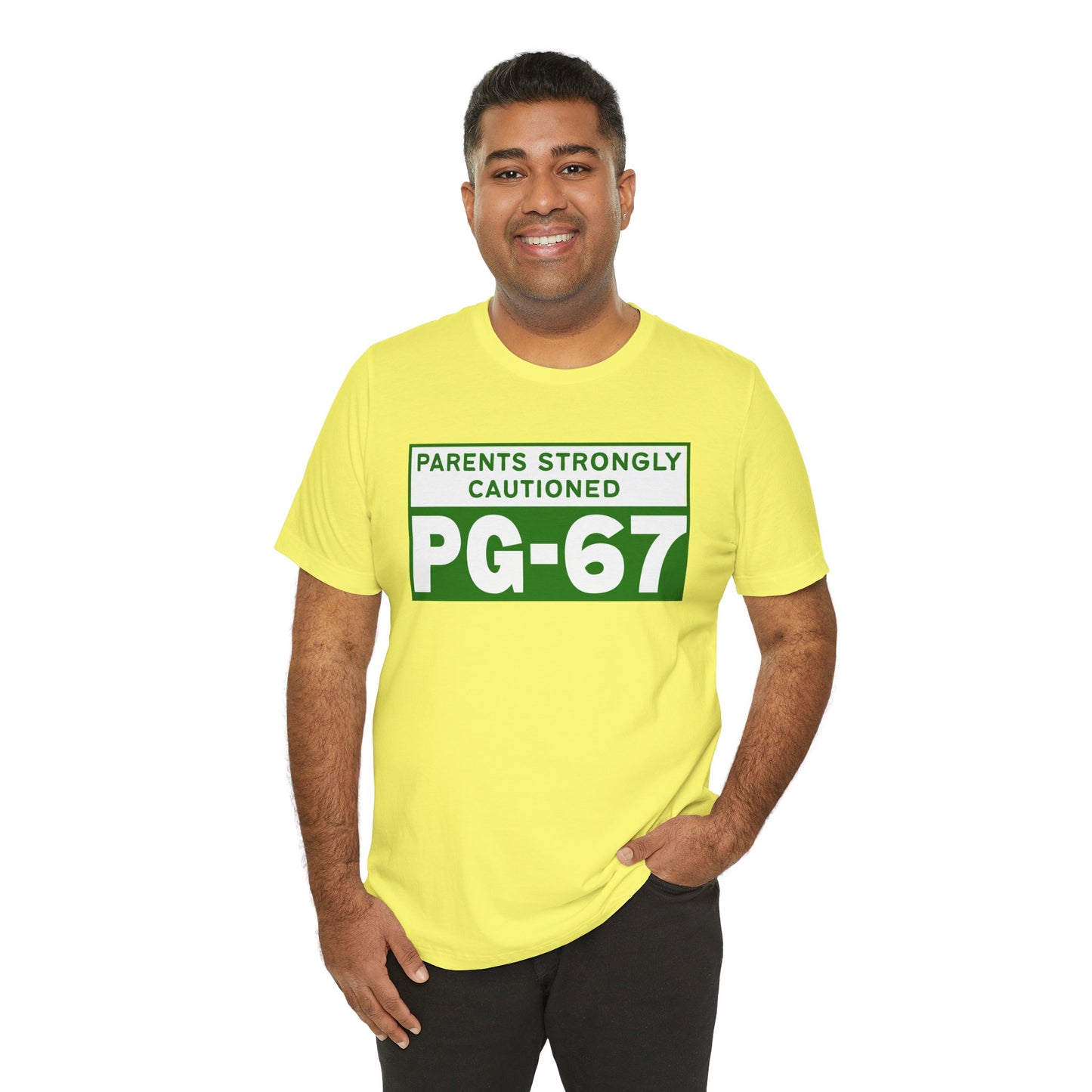 Parents Strongly Cautioned PG-67 – Unisex Tee