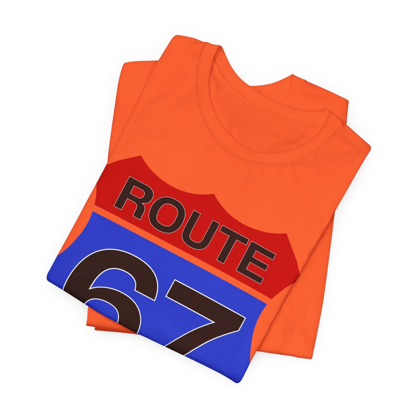 Red & Blue Route 67 – Unisex Tee