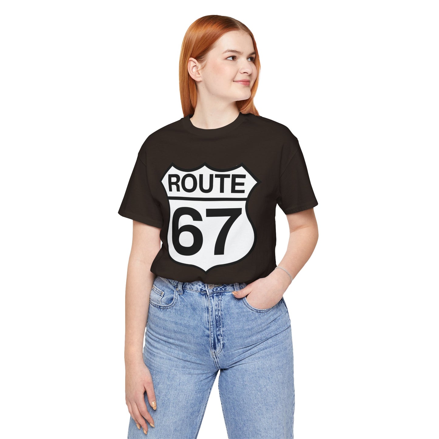 Classic Black & White Route 67 – Unisex Tee