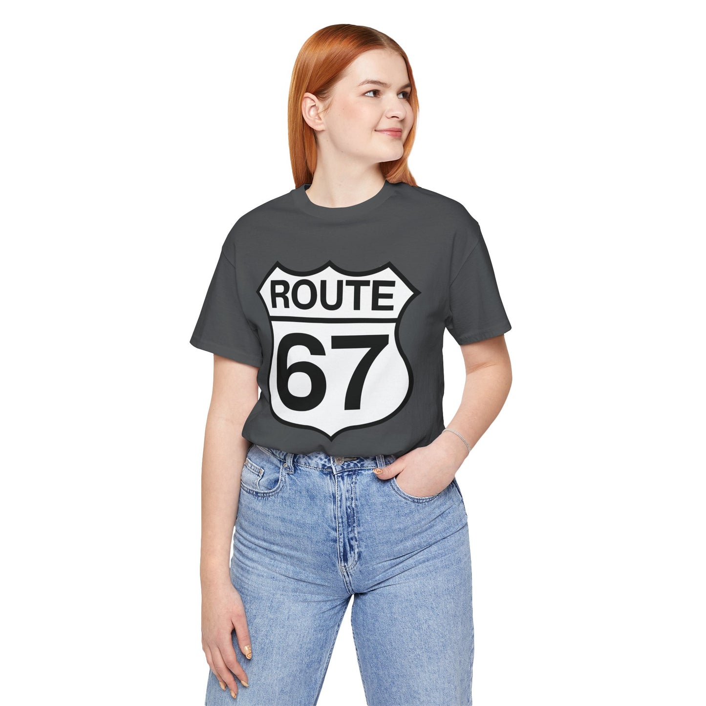 Classic Black & White Route 67 – Unisex Tee
