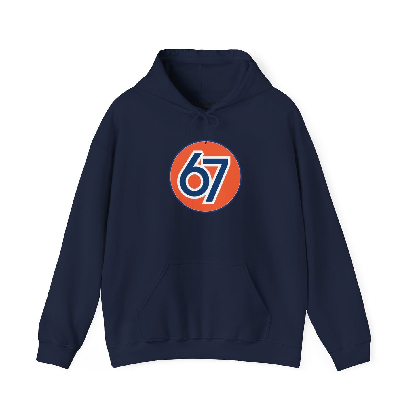 Retro 67 Vintage Circle Graphic -- Unisex Hoodie