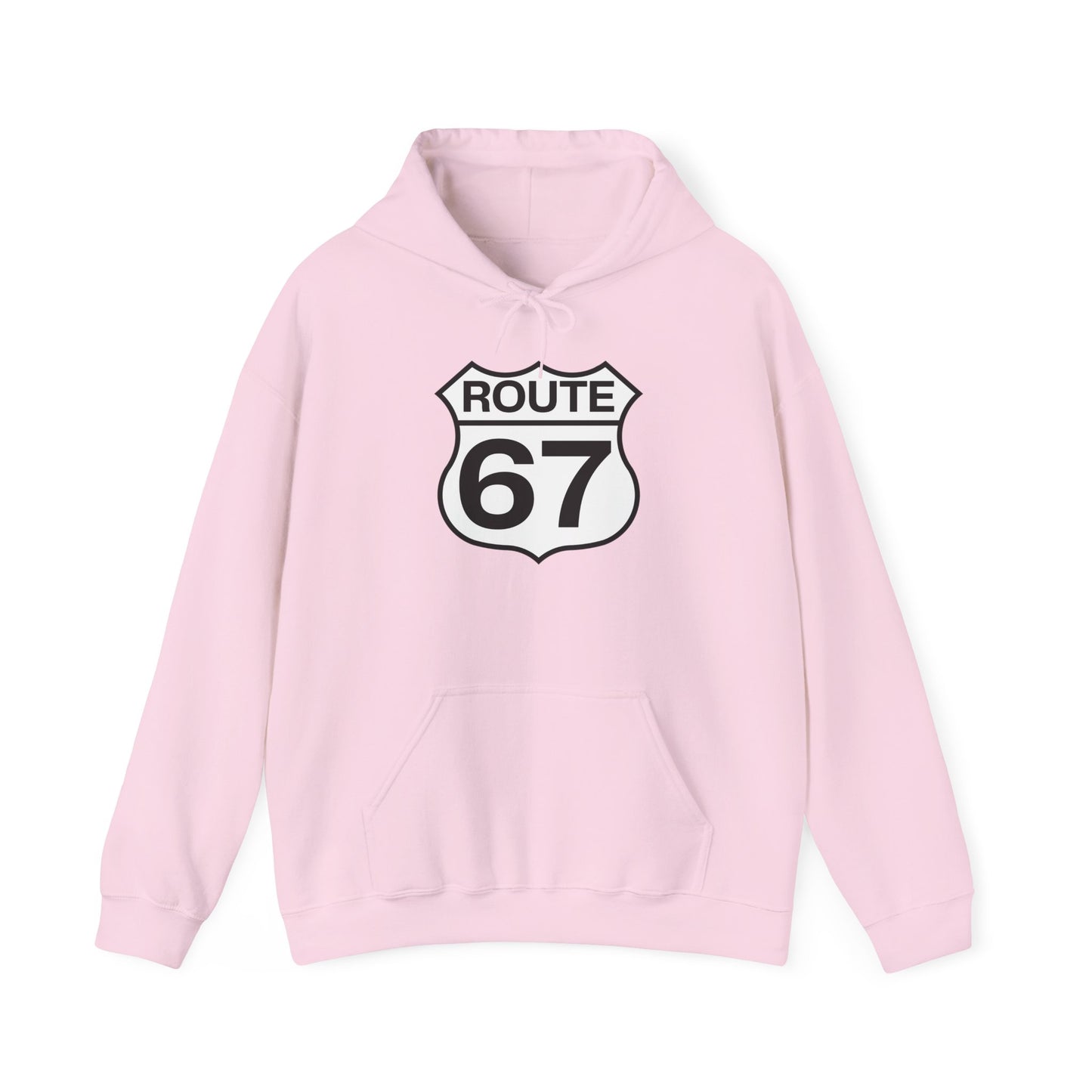 Classic Black & White Route 67 -- Unisex Hoodie