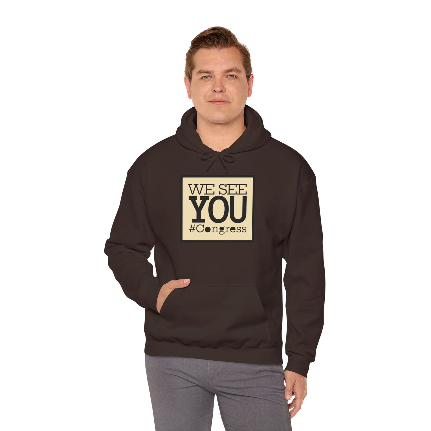 "We See You, Congress" Hoodie — Political Statement Gear