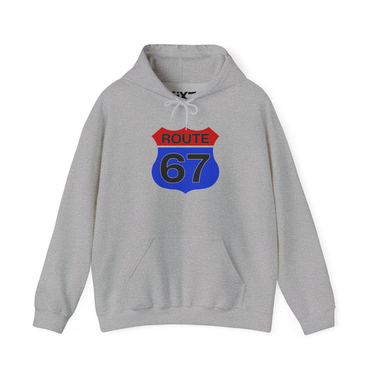 Route 67 Red & Blue Edition -- Unisex Hoodie