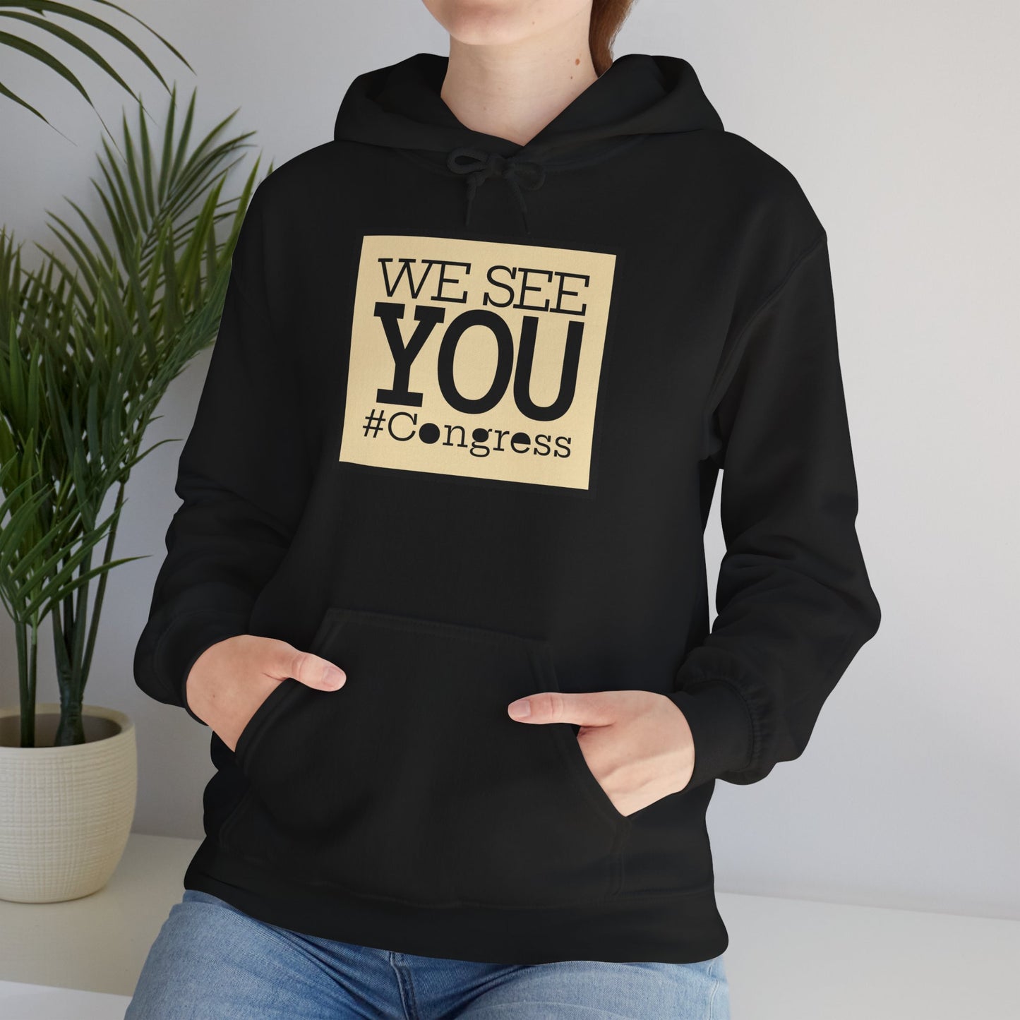 "We See You, Congress" Hoodie — Political Statement Gear