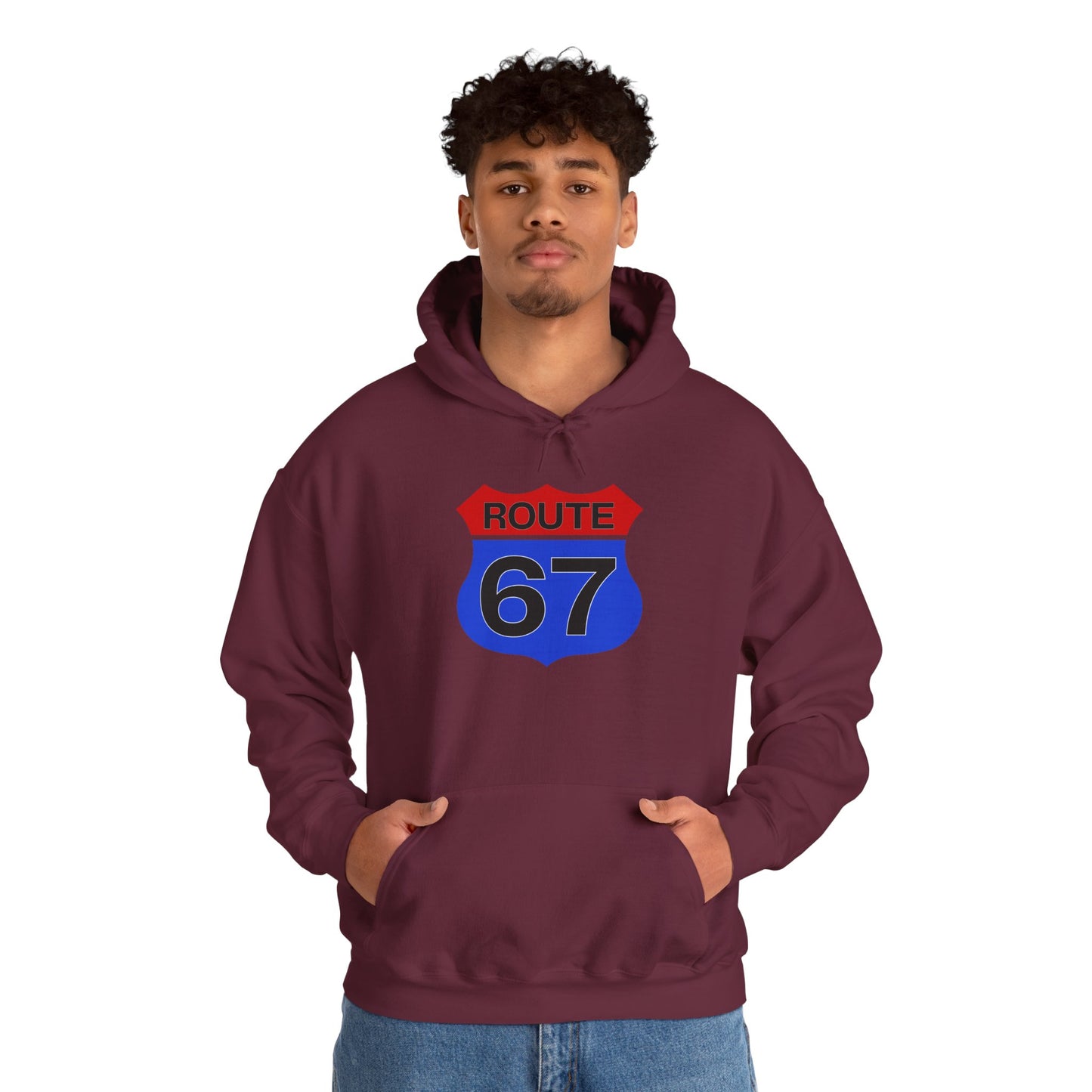 Route 67 Red & Blue Edition -- Unisex Hoodie