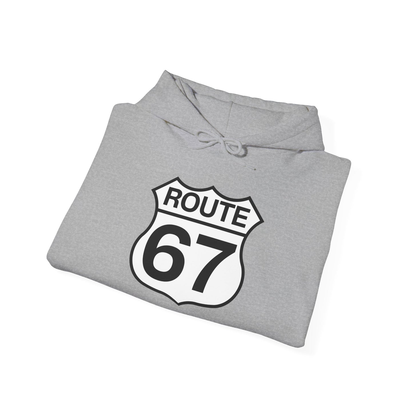 Classic Black & White Route 67 -- Unisex Hoodie