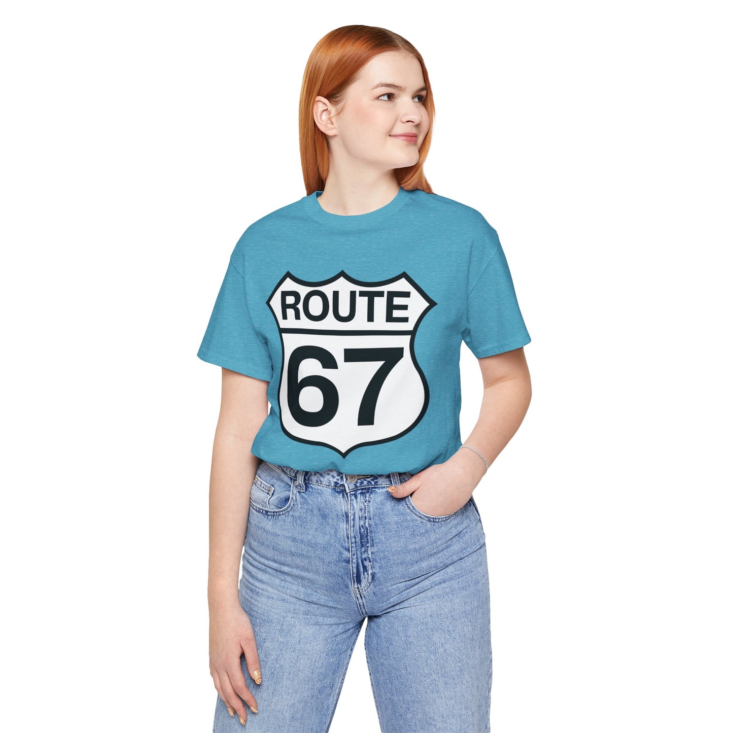 Classic Black & White Route 67 – Unisex Tee