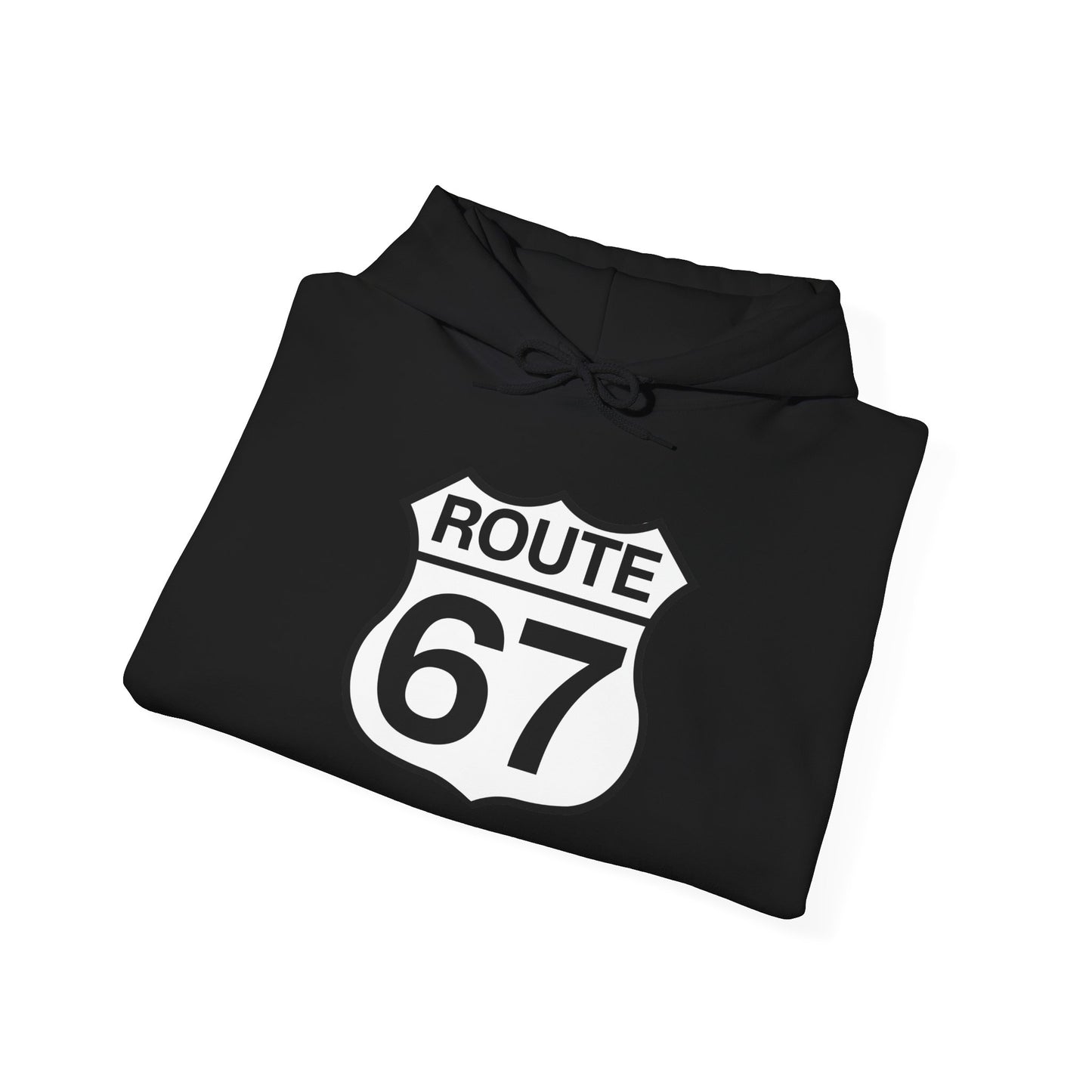 Classic Black & White Route 67 -- Unisex Hoodie