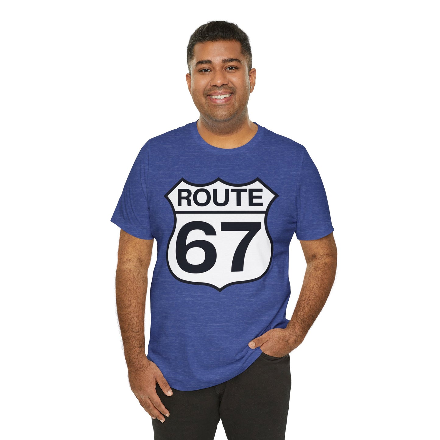 Classic Black & White Route 67 – Unisex Tee
