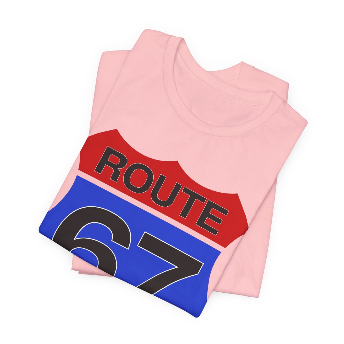 Red & Blue Route 67 – Unisex Tee