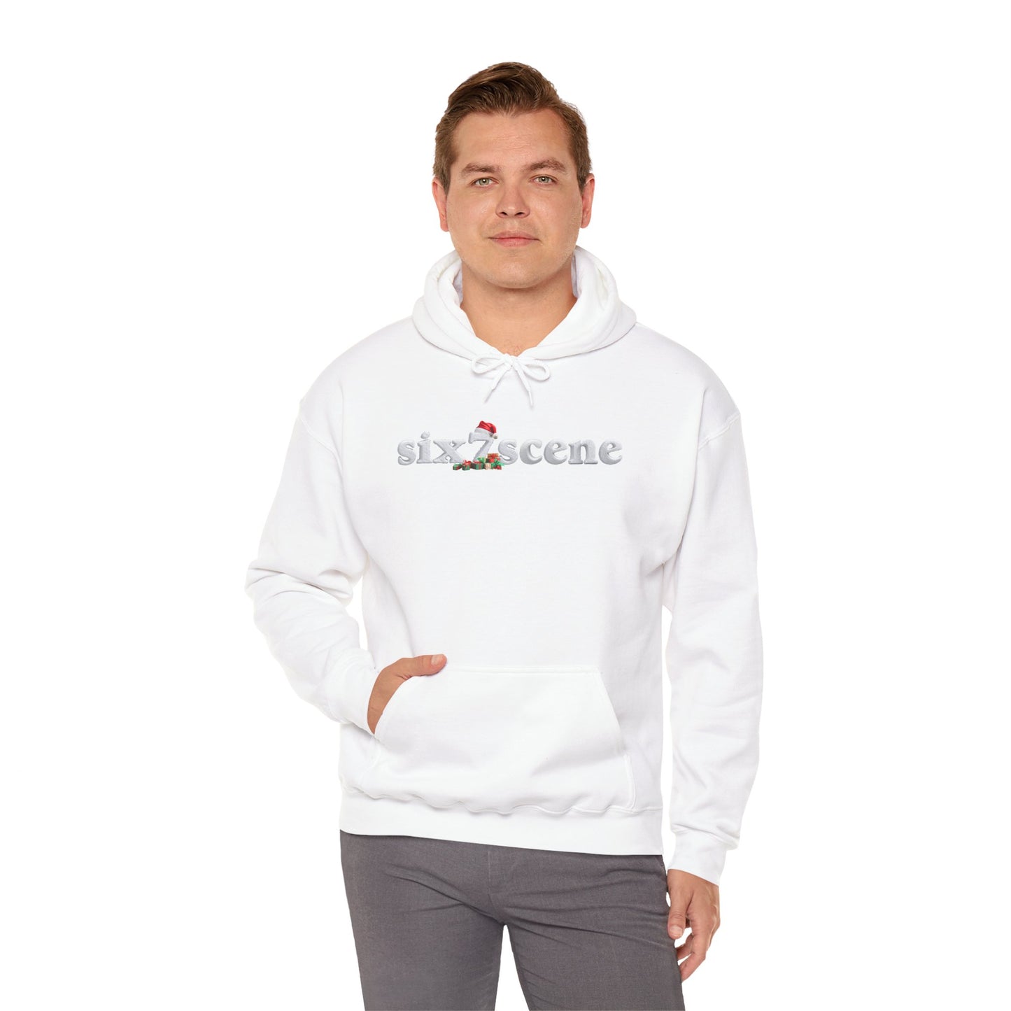 six7scene Snow Logo Santa Hat & Gifts Edition - Hoodie