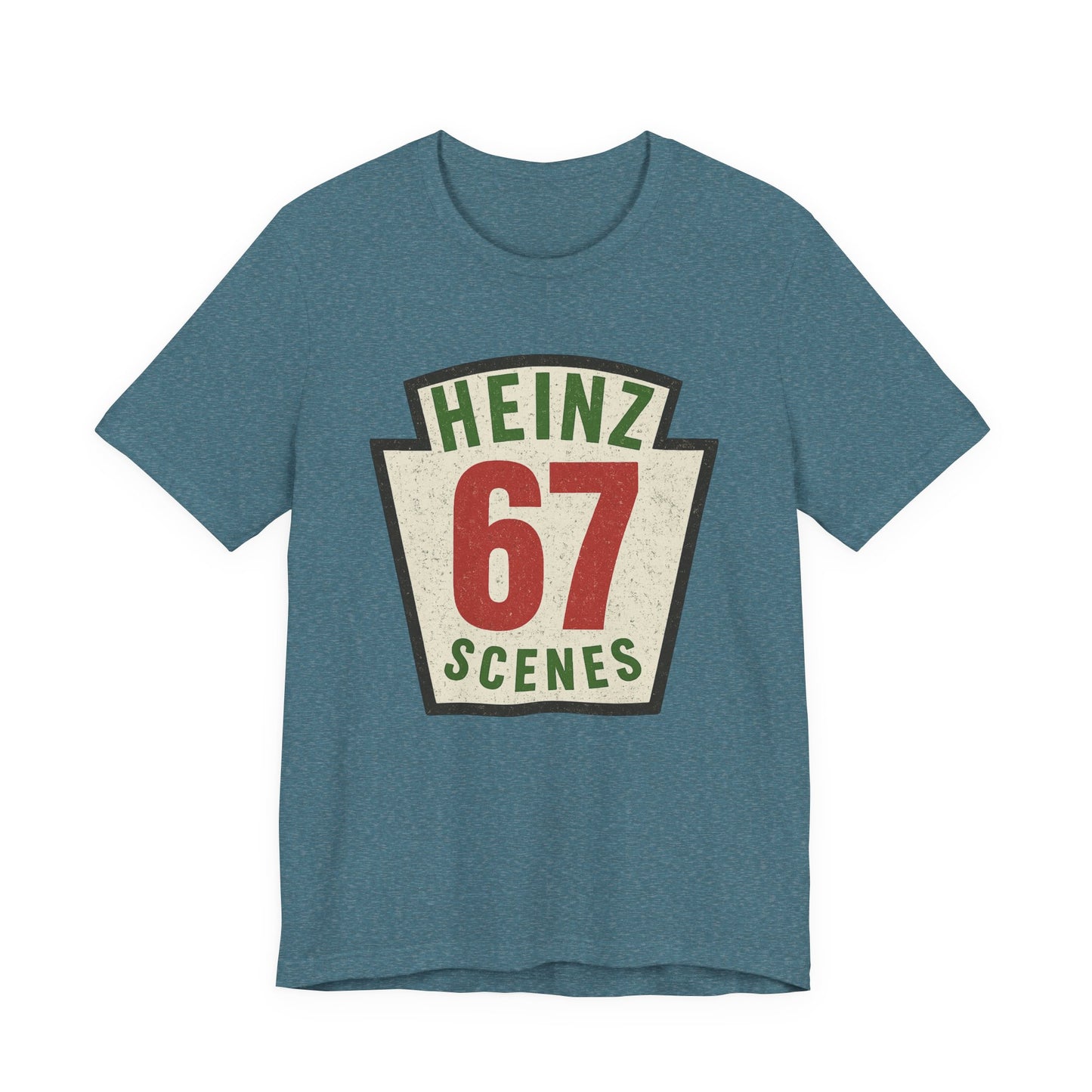 Retro Distressed Heinz 67 Scenes – Unisex Tee
