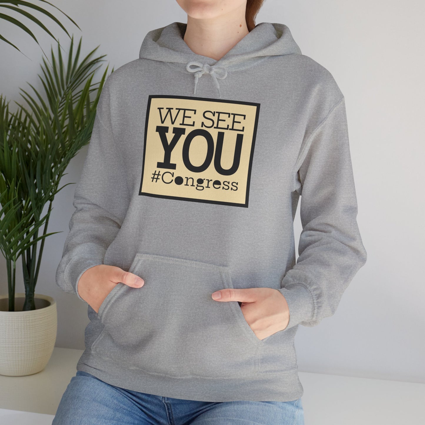 "We See You, Congress" Hoodie — Political Statement Gear
