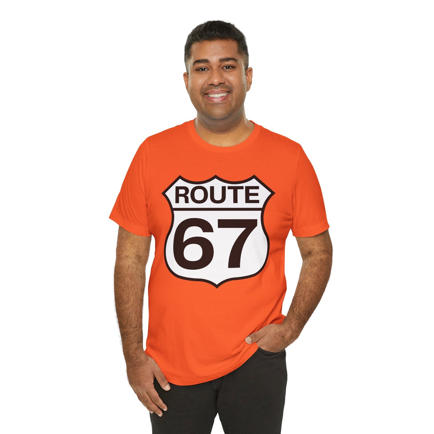 Classic Black & White Route 67 – Unisex Tee