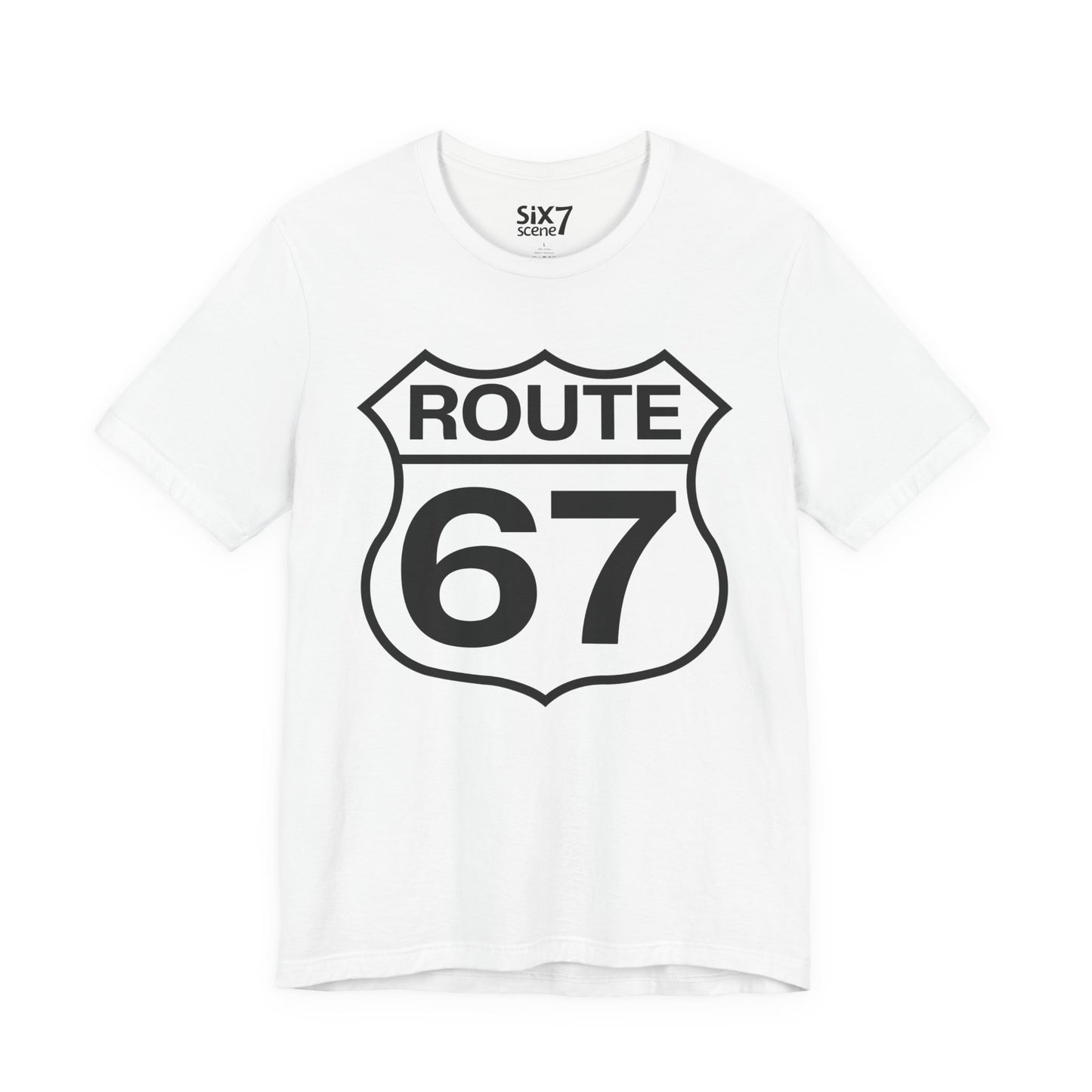 Classic Black & White Route 67 – Unisex Tee