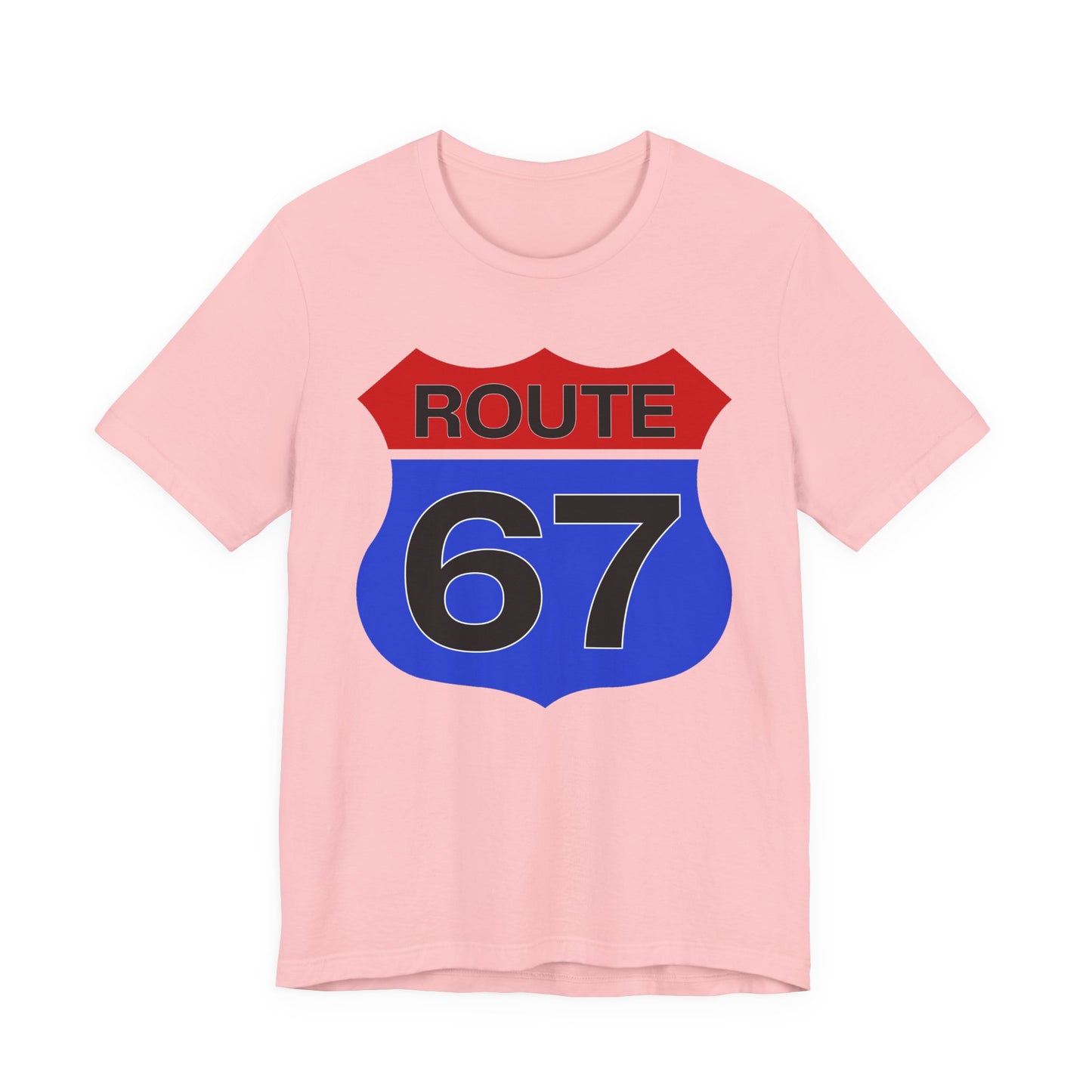 Red & Blue Route 67 – Unisex Tee